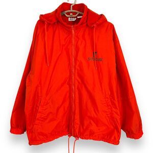 Vintage Syracuse Orange Men Jacket Fleece Lined Hooded Toggle VOS Sports XL